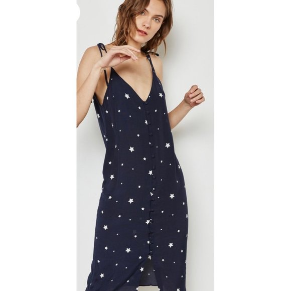 TopShop Star Print Midi Dress 2 - Picture 10 of 10